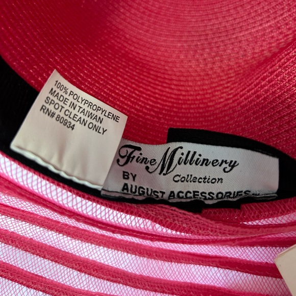 NWT Fine Millinery by August Accessories Pink lady’s hat - Picture 5 of 5